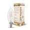 Bulbrite 40W Dimmable (E12) Candelabra Screw Base Warm Wht Lght Clear CA10 LED Filament Lght Bulb, 3000K, 4PK 861420 - alternate 6