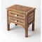 Homeroots 22in Brown And White Solid Wood Frame Standard Accent Chest With Two Drawers 389737 - alternate 5