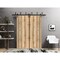 Sartodoors Barn Bypass Doors with 6.6ft Hardware, Planum 0016 Oak and Aluminum Strips, Sturdy Heavy Duty Rails PLANUM0016BBB-DUB-48 - alternate 1