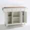 Crosley Cambridge Wood Top Full Size Kitchen Island/Cart KF30001DWH - alternate 4