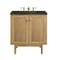 James Martin Vanities Laurent 30" Single Vanity, Light Natural Oak, w/ 3 CM Phantome Eclos Top 545-V30-LNO-3PHT - alternate 1