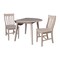 Whitewood Industries Extension Dining Tables, 45 in L, 54 in H, Parawood, 3 Piece K09-42DL-C61-2 - alternate 5