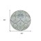 Homeroots 8' Artichoke Green Denim Blue And Silver Round Floral Washable Indoor Outdoor Area Rug 588854 - alternate 6