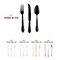 Smarty Had A Party Black Baroque Disposable Plastic Cutlery Set - 480 Spoons, 480 Forks and 480 Knives, 1440PK 8330-B-CS-CASE - alternate 6