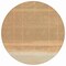 Homeroots 8' Salmon Round Striped Washable Indoor Outdoor Area Rug 608512 - alternate 6