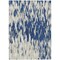 Homeroots 3' X 5' Navy Blue And Ivory Abstract Washable Indoor Outdoor Area Rug 612683 - alternate 4