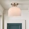 Vaxcel Shelby Semi-Flush Mount Ceiling Light, Champagne Gold, White Marble Glass Dome, 9.25-In. C0369 - alternate 6
