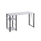 Homeroots 47" Antiqued White and Black Writing Desk 491436 - alternate 1