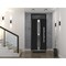 Vdomdoors Steel Door Deux 1755 Black Enamel Transom Window Stainless Inserts Single Modern Painted-W36xH80+16 DEUX1755EXD-BLK-W36 x H80+16-Right-hand Inswing - alternate 4