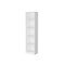 Homeroots 71" White Wood Five Tier Bookcase 546594 - alternate 1