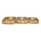 Homeroots Set of Three Natural Water Hyacinth Rectangular Basket Trays 571502 - alternate 9