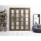 Sartodoors Sliding Closet Double Bi-fold Doors Oak Solid Core Modern Interior QUADRO4002DBF-AKA-96 x 96 (4* 24x96) - alternate 3