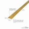 M-D Building Products Aluminum, Satin Brass, 36 in L, 0.875 in W 79004 - alternate 2