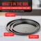 Bakken-Swiss BAKKENMASTER 3-Piece Swiss Pizza Tray Set, Non-Stick, Gray Coating, Dishwasher Safe Bakeware BKPIZ3P66 - alternate 5