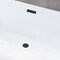Kingston Brass 71-Inch Acrylic Oval Rectangular Double Ended Pedestal Tub with Drain, No Faucet Drillings VTDE713524C410 - alternate 6