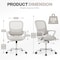 Simple Deluxe Office Chair Ergonomic Desk Chair, Executive Task Chair Support Armrest Rolling, Swivel Adjustable 3A88FNCHAR3718GRY - alternate 5