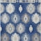 Homeroots 5' X 8' Navy Blue Ivory And Gray Southwestern Washable Indoor Outdoor Area Rug 615159 - alternate 7