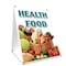 Signmission Health Food, 36 Inch x 24 Inch A-frame Yard Sign, Plastic Sign SBC-2436-Health Food - alternate 1