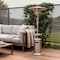 Homeroots 48000 BTU Silver Steel Propane Cylindrical Pole Standing Patio Heater 480565 - alternate 4