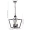 Jonathan Y Camden 13" 4-Light Iron Classic Midcentury Pendant Lantern, Oil Rubbed Bronze JYL7561A - alternate 7