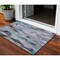 Homeroots 3' X 5' Blue Gray And Brown Abstract Washable Indoor Outdoor Area Rug 603119 - alternate 1