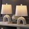 Jonathan Y Zadie 17.75" Scandinavian Minimalist Ceramic Arch LED Table Lamp, Blue Gray, 2PK JYL5503B-SET2 - alternate 5