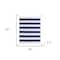 Homeroots 50" X 60" Blue and White Cotton Woven Striped Throw Blanket with Tassels 516596 - alternate 4