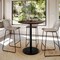 Flash Furniture Acadia 36 in Round Tabletop, TopGuard HPL Technology in Dark Brown, 24 in ST-RD36-WBR-TR24B-GG - alternate 7