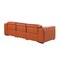 Homeroots 104" Camel Top Grain Leather Reclining Metal USB Sofa 720437 - alternate 4