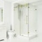 Vigo Winslow 36 in. L x 48 in. W x 79 in. H Frameless Sliding Shower Enclosure Kit in Matte Brushed Gold VG6051MGCL48WL - alternate 6