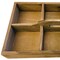 Homeroots 21in Brown Rustic Solid Wood Divided Caddy 636191 - alternate 3