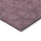Homeroots 8' Eggplant And Ivory Round Geometric Washable Indoor Outdoor Area Rug 602361 - alternate 5