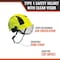 Malta Dynamics SafetyHelmet w/Clear Visor, Polyethylene, Ratchet, Yellow, Fits Hat Size One Size Fits Most HTY1101 - alternate 6