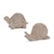 Homeroots Set of Two Brown Polyresin Snail And Turtle Tabletop Sculptures, 2PK 633966 - alternate 2