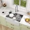 Vevor 33" Top Mount Farmhouse Kitchen Sink Single Bowl Basin 304 Stainless Steel TXHW332209RS1 - alternate 5