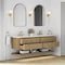 James Martin Vanities Allamari 72" Double Vanity, Dune Mist w/ 3 CM White Zeus Silestone Top D640-V72-DMS-WWZ - alternate 4