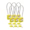 Brady Velocity 8in Compact Cable Lockout Padlocks Nylon 4in Shackle Clearance KA YL 6PK CPPL-YLW-200CB-KA6 - alternate 1