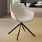 Leisuremod Markley Swivel Leather Dining Arm Chair with Iron Legs, 2PK ESCBL-26-TP2 - alternate 4