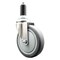 Service Caster 5 Inch 316SS Thermoplastic Rubber Wheel Swivel 1-1/4 Inch Expanding Stem Caster SCC-SS316EX20S514-TPRB-114 - alternate 1