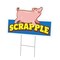 Signmission Scrapple Die Cut Yard Sign & Stake outdoor plastic coroplast window, C-DC-1824-Scrapple19 C-DC-1824-Scrapple19 - alternate 1