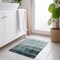 Homeroots 2' X 3' Teal Ombre Washable Non Skid Indoor Outdoor Area Rug 563682 - alternate 7