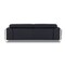 Homeroots 89" Black Italian Leather Sofa With Silver Legs 476515 - alternate 5