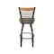 Holland Bar Stool Co Eleanor 25in Swivel Counter Stool with Bronze Finish, Medium Back and Graph Cork Seat 880 - alternate 7