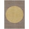 Homeroots 9' X 12' Brown And Beige Striped Washable Indoor Outdoor Area Rug 597155 - alternate 8