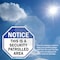 Signmission Notice This Is a Security Patrolled, 4 inch X 4 inch, Vinyl Decal, 2PK OC-D-2PACK-4-188 - alternate 3