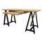 Homeroots 60" Ivory and Black Solid Wood Executive Desk 489176 - alternate 5