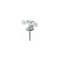 Prime-Line Roller Assembly, 1 in Dia Roller, 1/4 in W Roller, Nylon/Steel, Silver, 2-Roller, 60 lb N 6529 - alternate 1