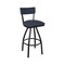 Bfm Seating Bristol Swivel Barstool - Grade 4 Upholstered Seat & Back - Steel Frame - Sand Black Finish 4301SSTT011-SB - alternate 1
