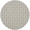 Homeroots 8' Gray Round Floral Indoor Outdoor Area Rug 527649 - alternate 7