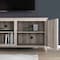 Homeroots 70" Gray Wood Enclosed and Open Storage TV Stand 632589 - alternate 5